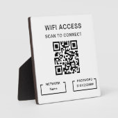 WiFi-wachtwoord en netwerk gepersonaliseerde QR-co Fotoplaat (Voorkant)