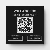 WiFi-wachtwoord en netwerk gepersonaliseerde QR-co Fotoplaat (Voorkant)