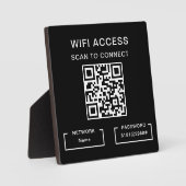 WiFi-wachtwoord en netwerk gepersonaliseerde QR-co Fotoplaat (Voorkant)
