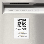 Wifi Wachtwoord en Netwerk Gepersonaliseerde QR Co Magneet (Insitu (Vaatwasser))