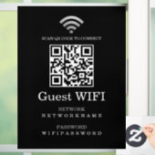 Wifi Wachtwoord en Netwerk Gepersonaliseerde QR Co Raamsticker (Huis)
