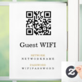 Wifi Wachtwoord en Netwerk Gepersonaliseerde QR Co Raamsticker (Huis)