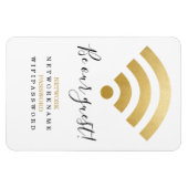 Wifi wachtwoord en netwerk op maat magneet (Horizontaal)