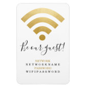Wifi wachtwoord en netwerk op maat magneet (Verticaal)
