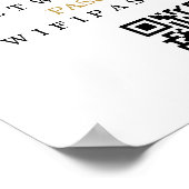 Wifi wachtwoord en netwerk op maat poster (Hoek)