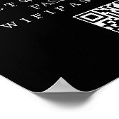 Wifi wachtwoord en netwerk op maat poster (Hoek)