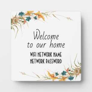 WiFi-wachtwoord Fotoplaat