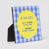 WiFi-wachtwoord Fotoplaat (Voorkant)