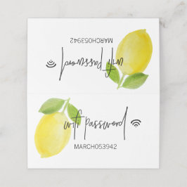 WIFI-WACHTWOORD-gebundeld bureaubord Plaatskaartje