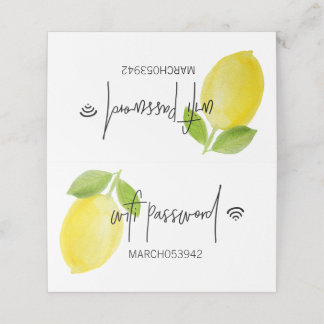 WIFI-WACHTWOORD-gebundeld bureaubord Plaatskaartje