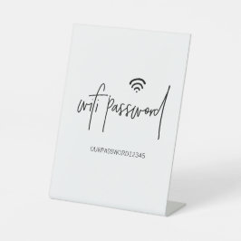 Wifi wachtwoord Gratis staand voetstuk teken Reclamebord Met Voetstuk