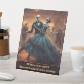 WiFi Wachtwoord Halloween Dance Party Reclamebord Met Voetstuk (Insitu)