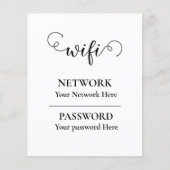 WiFi-wachtwoord kalligrafie Flyer (Voorkant)