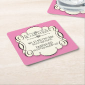 WiFi-wachtwoord Kartonnen Onderzetters (Schuin)