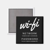 WiFi-wachtwoord Koelkast Magneet (Voorkant / Achterkant)