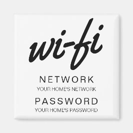 WiFi-wachtwoord Koelkast Magneet