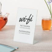 WiFi-wachtwoord Koelkast Reclamebord Met Voetstuk (Insitu)