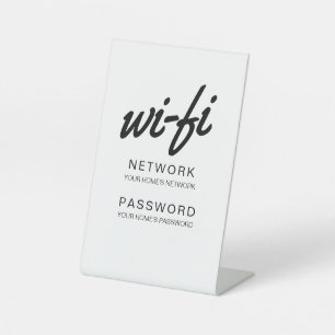 WiFi-wachtwoord Koelkast Reclamebord Met Voetstuk