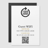 Wifi Wachtwoord Logo Netwerk Gepersonaliseerde QR- (Voorkant / Achterkant)