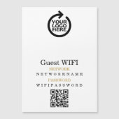 Wifi Wachtwoord Logo Netwerk Gepersonaliseerde QR- (Voorkant)