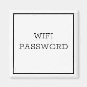 WIFI WACHTWOORD Magneet (Voorkant)