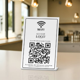 WiFi Wachtwoord Netwerktoegang QR Code Hotel Kamer Reclamebord Met Voetstuk