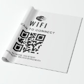 Wifi Wachtwoord | QR Code Scan om te Verbinden Cadeaupapier (Uitgerold)