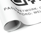 Wifi Wachtwoord | QR Code Scan om te Verbinden Cadeaupapier (Rol Hoek)
