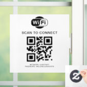 Wifi Wachtwoord | QR Code Scan om te Verbinden Raamsticker (Huis)