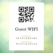 Wifi Wachtwoord | QR Code Scan om te Verbinden Raamsticker (Vel 3)
