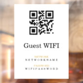 Wifi Wachtwoord | QR Code Scan om te Verbinden  Raamsticker (Vel 2)