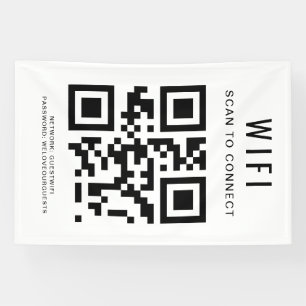 Wifi Wachtwoord   QR Code Scan om te Verbinden Spandoek