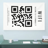 Wifi-wachtwoord | QR-code scannen om te verbinden Spandoek (Beurs)