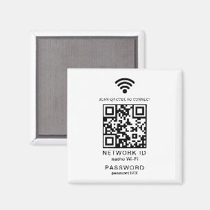 WiFi Wachtwoord QR Code Scanner Gast WiFi Wachtwoo Magneet