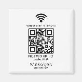 WiFi Wachtwoord QR Code Scanner Gast WiFi Wachtwoo Magneet (Voorkant)