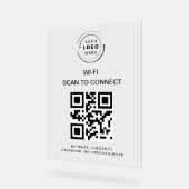 WiFi-wachtwoord | QR-codescan om verbinding te mak Acryl Bord (Hoek)