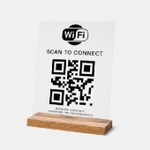 WiFi-wachtwoord | QR-codescan om verbinding te mak Acryl Bord (Hoek)
