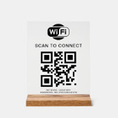 WiFi-wachtwoord | QR-codescan om verbinding te mak Acryl Bord (Voorkant)