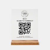 WiFi-wachtwoord | QR-codescan om verbinding te mak Acryl Bord (Voorkant)