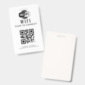 WiFi-wachtwoord | QR-codescan om verbinding te mak Badge (Voor- en achterkant)