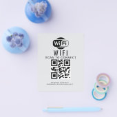 WiFi-wachtwoord | QR-codescan om verbinding te mak Flyer (Enkel)