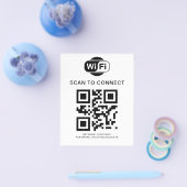 WiFi-wachtwoord | QR-codescan om verbinding te mak Flyer (Enkel)