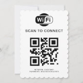 WiFi-wachtwoord | QR-codescan om verbinding te mak Kaart (Voorkant)