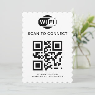 WiFi-wachtwoord   QR-codescan om verbinding te mak Kaart