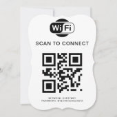 WiFi-wachtwoord | QR-codescan om verbinding te mak Kaart (Voorkant)