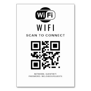 WiFi-wachtwoord QR-codescan om verbinding te mak Kaart