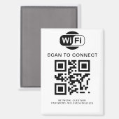 WiFi-wachtwoord | QR-codescan om verbinding te mak Magneet (Voorkant / Achterkant)