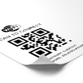 WiFi-wachtwoord | QR-codescan om verbinding te mak Poster (Hoek)