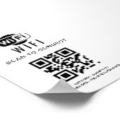 WiFi-wachtwoord | QR-codescan om verbinding te mak Poster (Hoek)