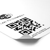 WiFi-wachtwoord | QR-codescan om verbinding te mak Poster (Hoek)